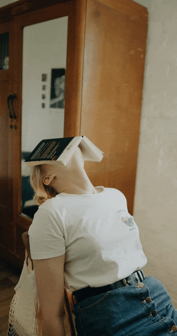 girl with book